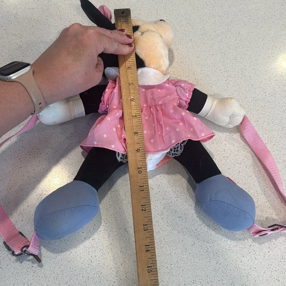 Vintage disney Minnie Mouse back pack with pink straps and mini pink bag